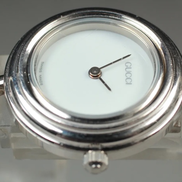 - RARE!!! GUCCI Italian Vintage Luxury Watch in 925 Sterling Silver Stunning!!? main image 4
